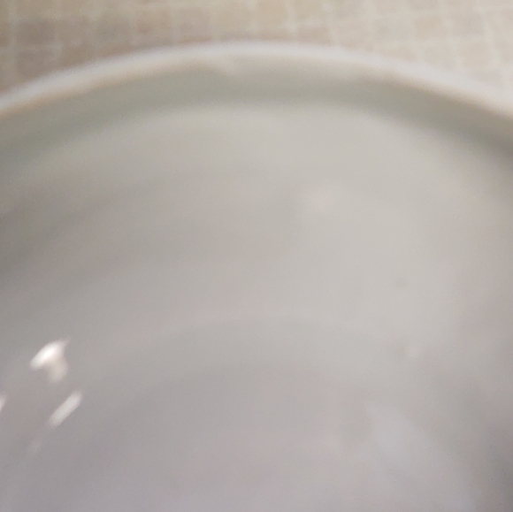 HAND PAINTED CERAMIC COVERED BOWL WITH HANDLES, BROWN ON IVORY - Picture 6 of 7